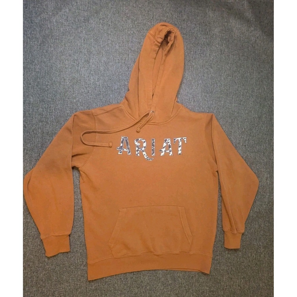 Ariat REAL Women's Graphic Spellout Print Logo Hoodie Sweatshirt Size Small/Med